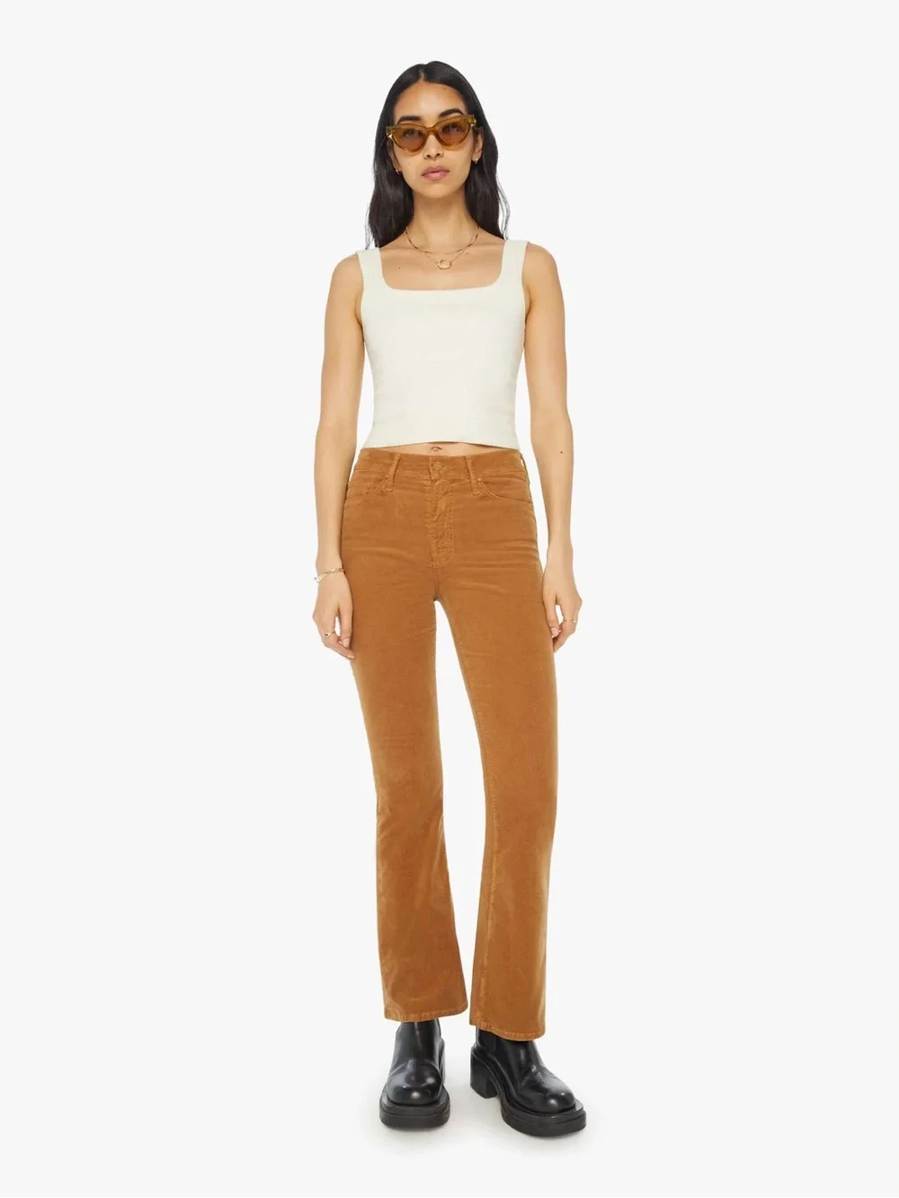 Mother The Weekender Corduroy Pants In Tobacco Size 27